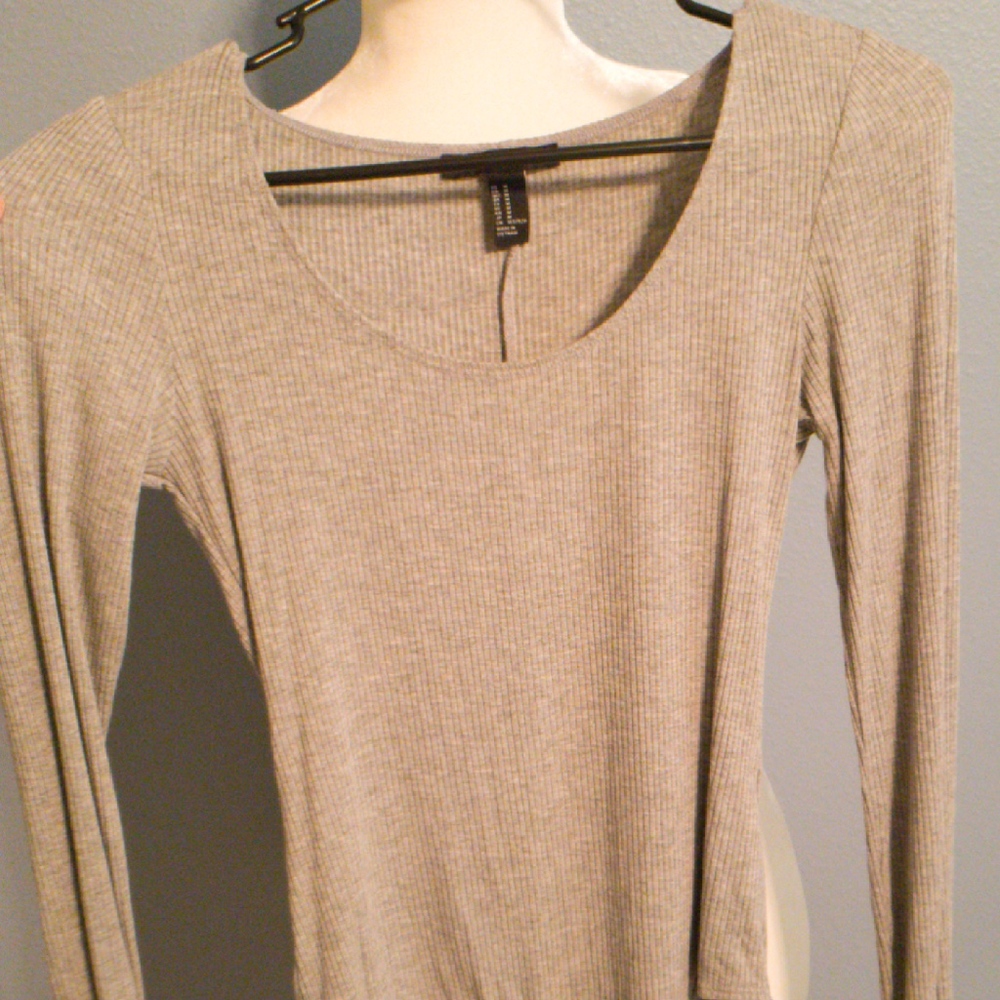 Grey Forever 21 Body Suit